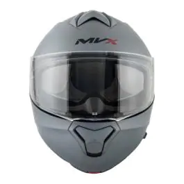 Kaciga za motor veličina xxl-mvx 63-64 cm 935sv flip up dupli vizir siva