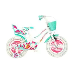 Bicikl za decu visitor icecream 16" 9" v-brake  kontra 105-125cm (16") belo tirkiz perla