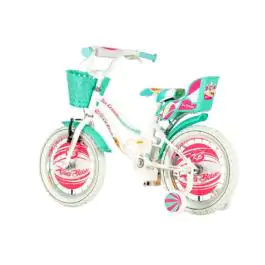 Bicikl za decu visitor icecream 16" 9" v-brake  kontra 105-125cm (16") belo tirkiz perla