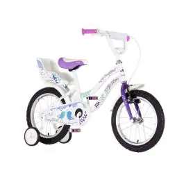 Bicikl za decu visitor songbird 16" 9" v-brake  kontra 105-125cm (16") belo ljubičasti perla