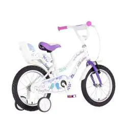 Bicikl za decu visitor songbird 16" 9" v-brake  kontra 105-125cm (16") belo ljubičasti perla