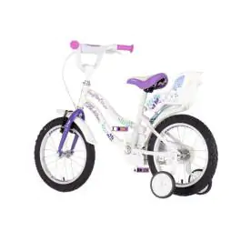 Bicikl za decu visitor songbird 16" 9" v-brake  kontra 105-125cm (16") belo ljubičasti perla