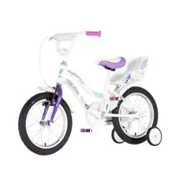 Bicikl za decu visitor songbird 16" 9" v-brake  kontra 105-125cm (16") belo ljubičasti perla