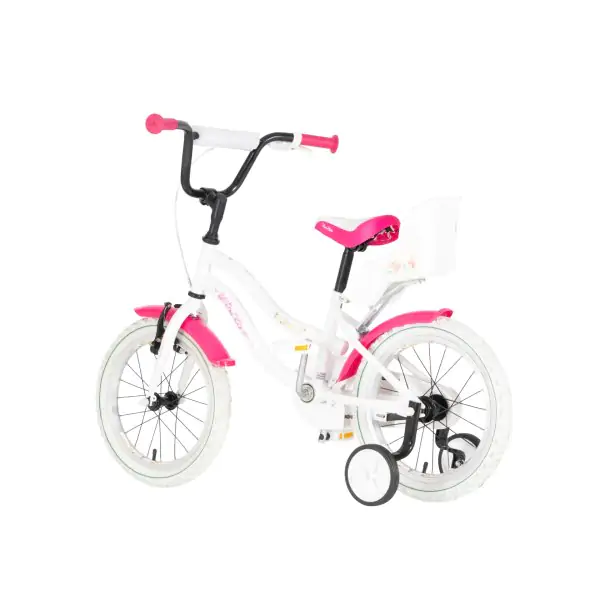 Bicikl za decu visitor dog 16" 9" v-brake  kontra 105-125cm (16") belo roze perla