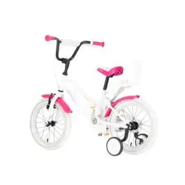 Bicikl za decu visitor dog 16" 9" v-brake  kontra 105-125cm (16") belo roze perla