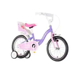 Bicikl za decu visitor liloo 16" 9" v-brake kontra 105-125cm (16") ljubičasto roze perla