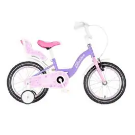 Bicikl za decu visitor liloo 16" 9" v-brake kontra 105-125cm (16") ljubičasto roze perla