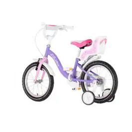 Bicikl za decu visitor liloo 16" 9" v-brake kontra 105-125cm (16") ljubičasto roze perla