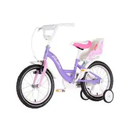 Bicikl za decu visitor liloo 16" 9" v-brake kontra 105-125cm (16") ljubičasto roze perla