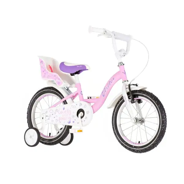 Bicikl za decu visitor liloo 16" 9" v-brake  kontra 105-125cm (16") roze