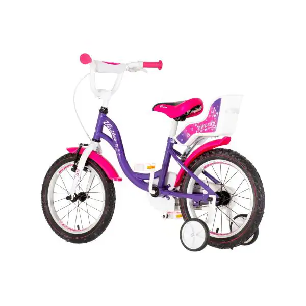 Bicikl za decu visitor princess 16" 9" v-brake kontra 105-125cm (16") ljubičasti perla