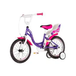Bicikl za decu visitor princess 16" 9" v-brake kontra 105-125cm (16") ljubičasti perla