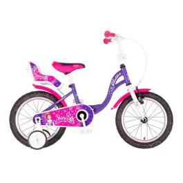 Bicikl za decu visitor princess 16" 9" v-brake kontra 105-125cm (16") ljubičasti perla