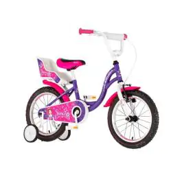 Bicikl za decu visitor princess 16" 9" v-brake kontra 105-125cm (16") ljubičasti perla