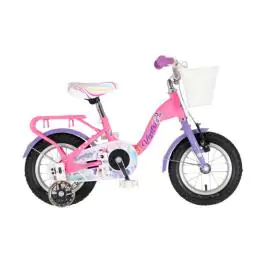 Bicikl za decu visitor unicorn 12" v-brake  kontra 95-115cm (12") roze uv sjaj