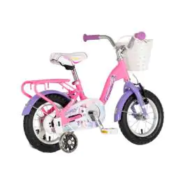 Bicikl za decu visitor unicorn 12" v-brake  kontra 95-115cm (12") roze uv sjaj