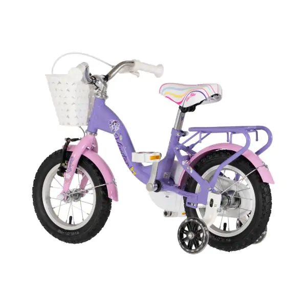 Bicikl za decu visitor unicorn 12" 8" v-brake kontra 95-115cm (12") ljubičasti