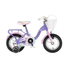 Bicikl za decu visitor unicorn 12" 8" v-brake kontra 95-115cm (12") ljubičasti