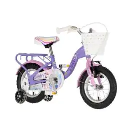 Bicikl za decu visitor unicorn 12" 8" v-brake kontra 95-115cm (12") ljubičasti