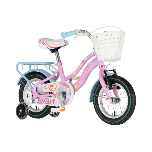 Bicikl za decu visitor pearl 12" 8" v-brake  kontra 95-115cm (12") roze