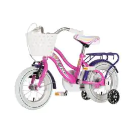 Bicikl za decu visitor best friend 12" 8" v-brake  kontra 95-115cm (12") roze neon uv sjaj