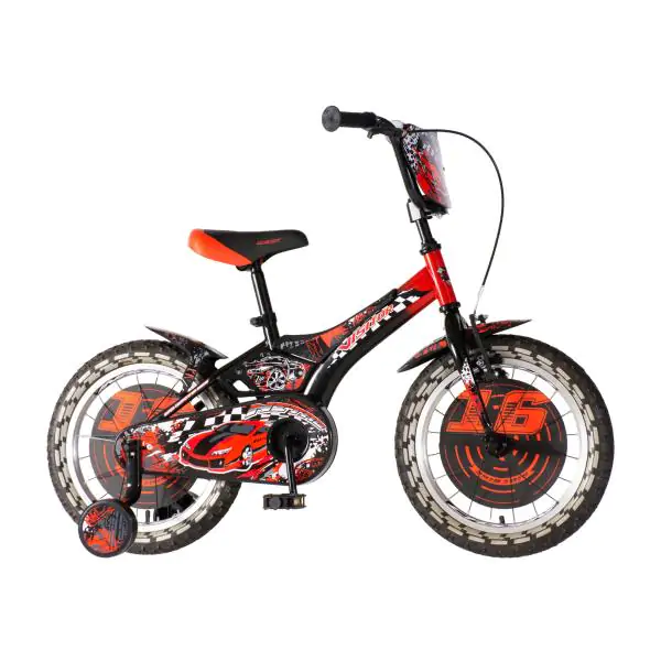 Bicikl kids visitor nitro 16 10" v-brake kontra 105-125cm (16") crno crvenii
