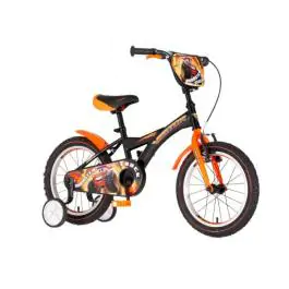Bicikl za decu visitor truck 16" 9" v-brake  kontra 105-125cm (16") crno narandžasti uv sjaj