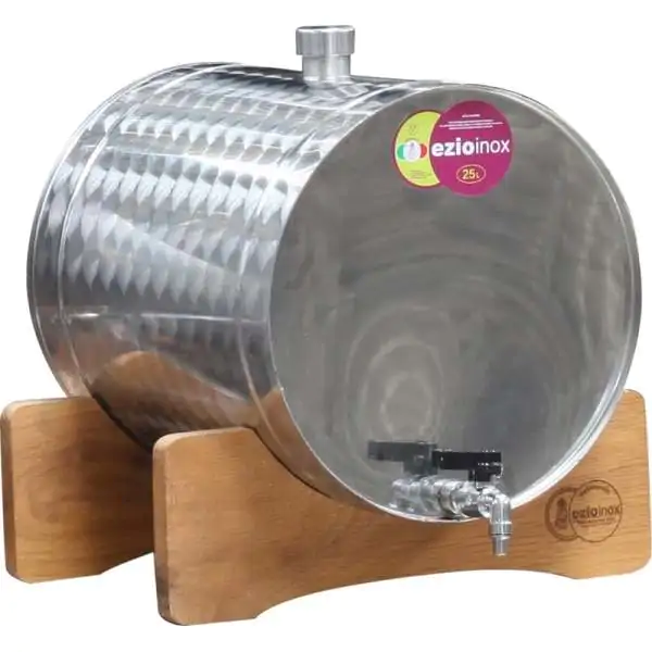 Ezio Inox ležeće inox bure za rakiju 25 L