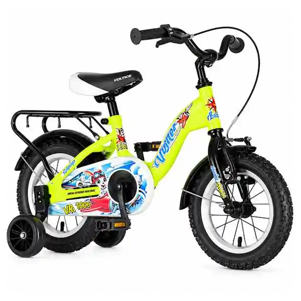 Bicikl za decu visitor aviator 12" 8" v-brake  kontra 95-115cm (12") neon zeleni