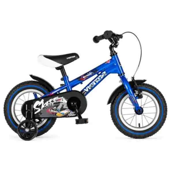 Bicikl za decu visitor cosmo 12" 8" v-brake  kontra 95-115cm (12") plavi