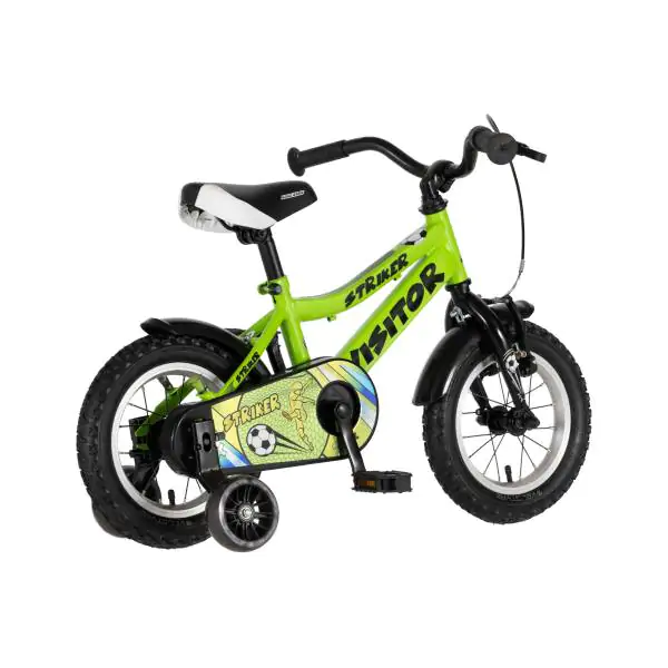 Bicikl za decu visitor striker 12" 8" v-brake  kontra 95-115cm (12") zeleni neon