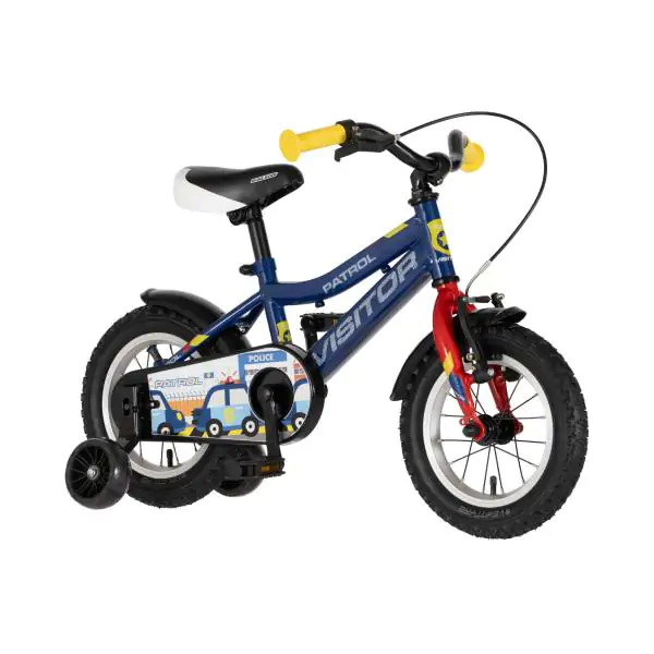 Bicikl za decu visitor patrol 12" 8" v-brake  kontra 95-115cm (12") plavi perla