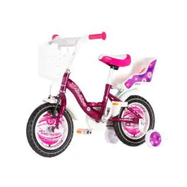 Bicikl za decu visitor liloo 12" 8" v-brake kontra 95-115 cm (12") ljubičasti perla uv sjaji