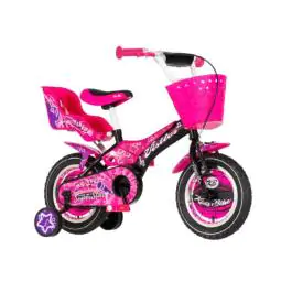 Bicikl za decu visitor star 12" 9" v-brake  kontra 95-115cm (12") crno ljubičasti