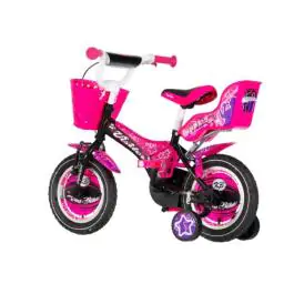 Bicikl za decu visitor star 12" 9" v-brake  kontra 95-115cm (12") crno ljubičasti