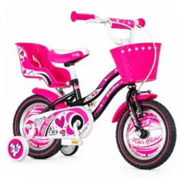Bicikl za decu visitor heart 12" 7" v-brake  kontra 95-115cm (12") crno roze