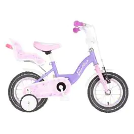 Bicikl za decu visitor liloo 12" 8" v-brake kontra 95-115cm (12") ljubičasto roze perla