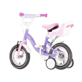 Bicikl za decu visitor liloo 12" 8" v-brake kontra 95-115cm (12") ljubičasto roze perla