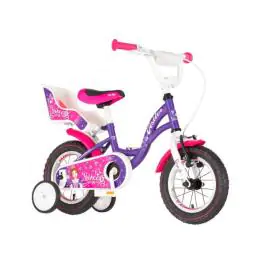 Bicikl za decu visitor princess 12" 7" v-brake kontra 95-115cm (12") ljubičasti perla