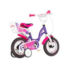 Bicikl za decu visitor princess 12" 7" v-brake kontra 95-115cm (12") ljubičasti perla
