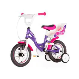 Bicikl za decu visitor princess 12" 7" v-brake kontra 95-115cm (12") ljubičasti perla