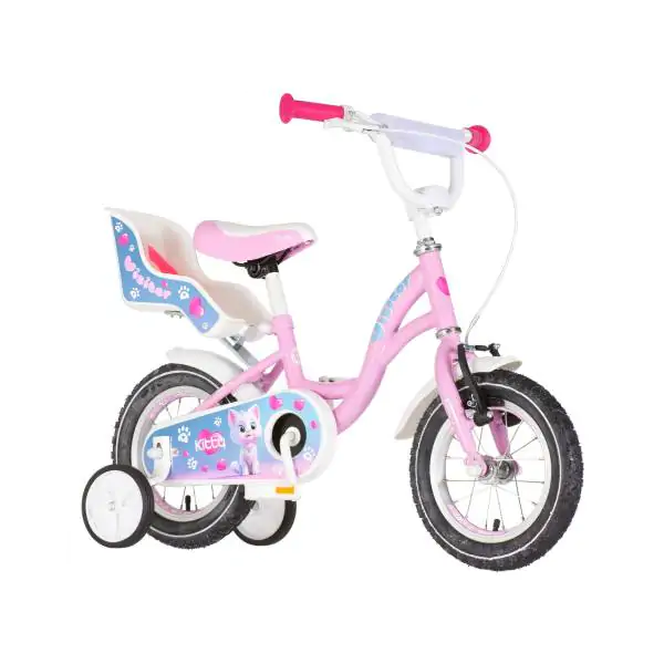 Bicikl za decu visitor kitty 12" 7" v-brake  kontra 95-115cm (12") roze