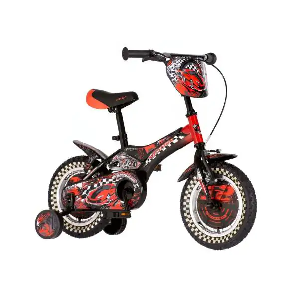 Bicikl za decu visitor nitro 12" 9" v-brake kontra 95-115cm (12") crno crvenii