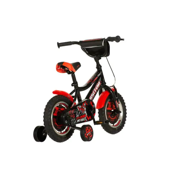 Bicikl za decu visitor xtreme 12" 8" v-brake  kontra 95-115cm (12") crno crveni