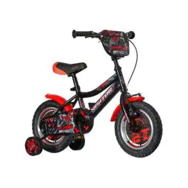 Bicikl za decu visitor xtreme 12" 8" v-brake  kontra 95-115cm (12") crno crveni