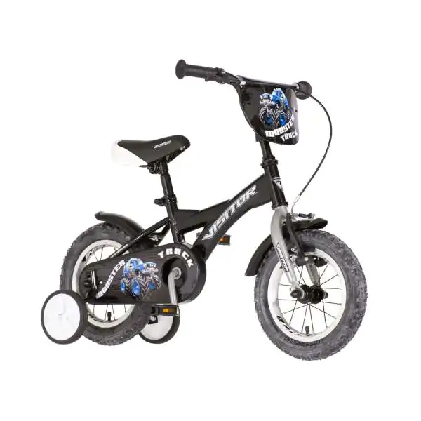 Bicikl za decu visitor truck 12" 7" v-brake  kontra 95-115cm (12") crno sivi