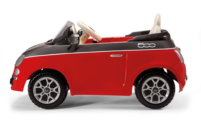 Auto za decu na akumulator crveno/siva Fiat 500 PerPerego