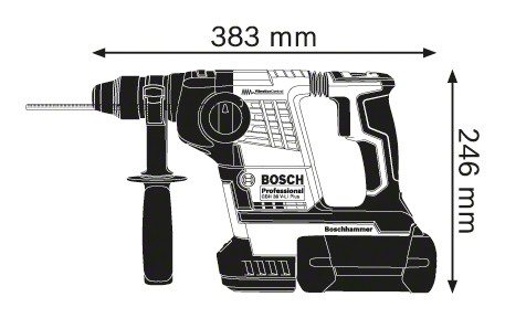 Akumulatorski elektro pneumatski eki za buenje GBH 36 V 