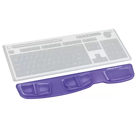 Health-V™ Crystal podloška za tastaturu-ljubičasta-Fellowes