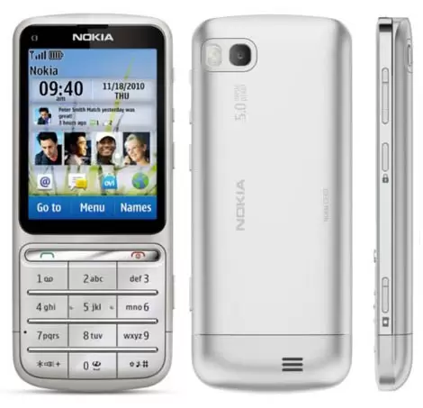 Mobilni telefon C3-01 Silver 002S9M7  Nokia  